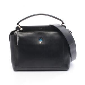 Fendi FENDI DOT COM handbag, leather, women's, black, 8BN293